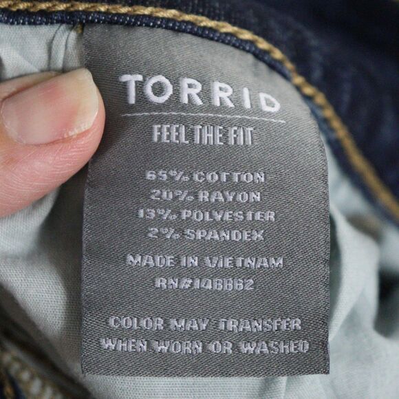 Torrid Super Soft Distressed Jegging size 24R - Picture 4 of 4